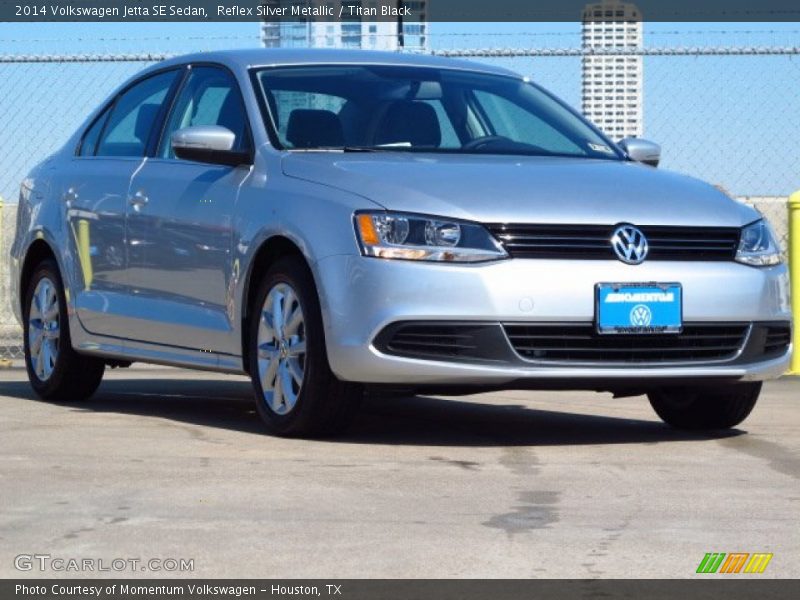 Reflex Silver Metallic / Titan Black 2014 Volkswagen Jetta SE Sedan