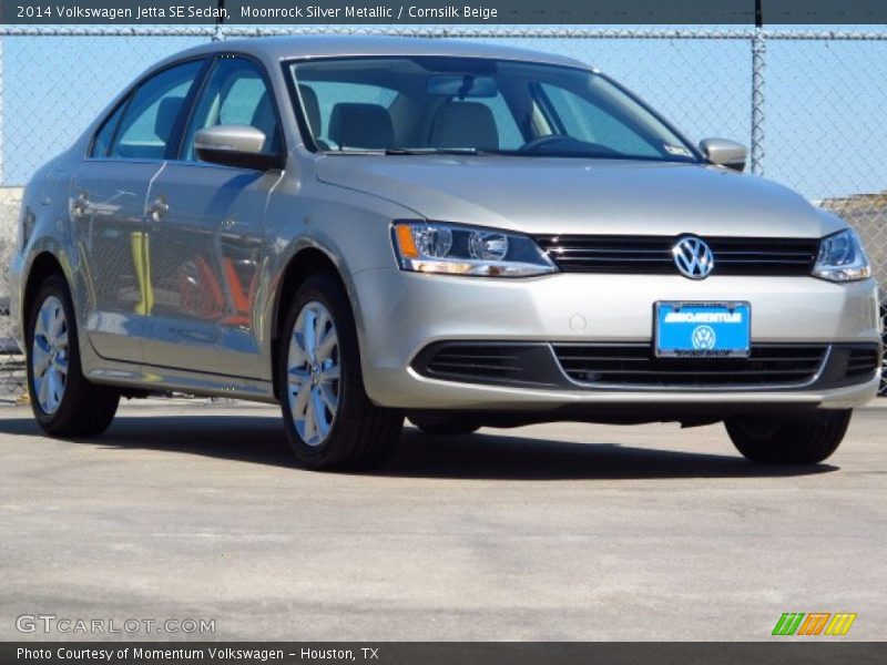 Moonrock Silver Metallic / Cornsilk Beige 2014 Volkswagen Jetta SE Sedan