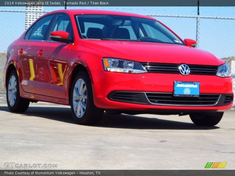 Tornado Red / Titan Black 2014 Volkswagen Jetta SE Sedan