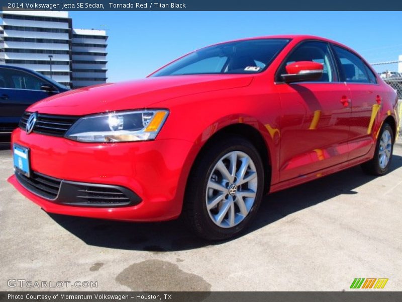 Tornado Red / Titan Black 2014 Volkswagen Jetta SE Sedan