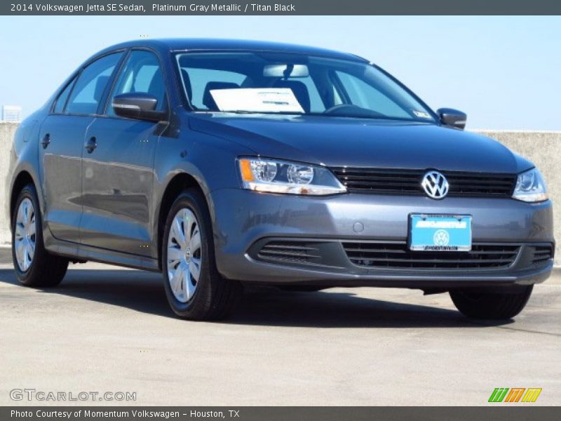 Platinum Gray Metallic / Titan Black 2014 Volkswagen Jetta SE Sedan