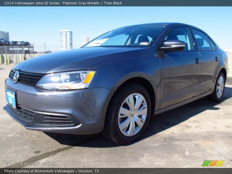 Platinum Gray Metallic / Titan Black 2014 Volkswagen Jetta SE Sedan