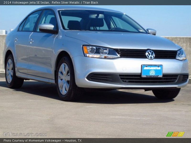 Reflex Silver Metallic / Titan Black 2014 Volkswagen Jetta SE Sedan