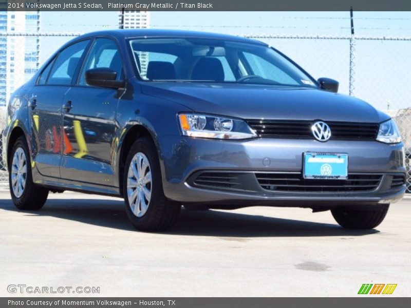 Platinum Gray Metallic / Titan Black 2014 Volkswagen Jetta S Sedan