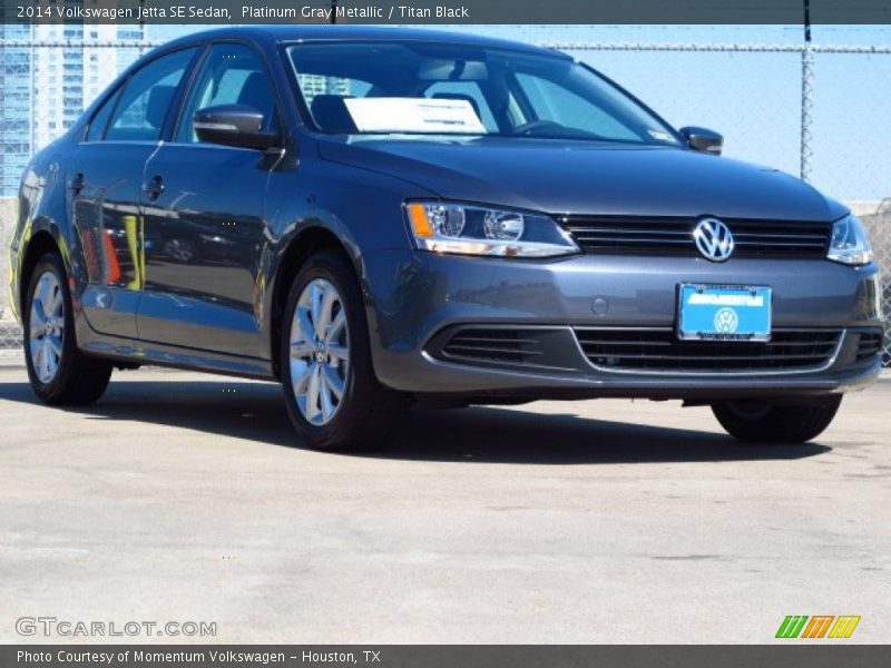 Platinum Gray Metallic / Titan Black 2014 Volkswagen Jetta SE Sedan