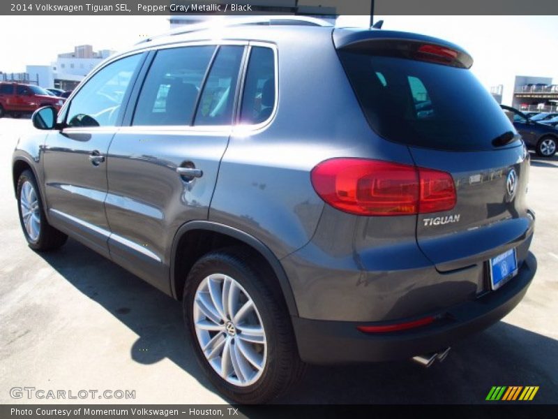 Pepper Gray Metallic / Black 2014 Volkswagen Tiguan SEL