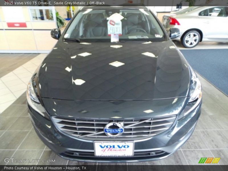 Savile Grey Metallic / Off-Black 2015 Volvo V60 T5 Drive-E