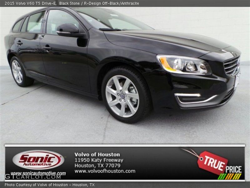 Black Stone / R-Design Off-Black/Anthracite 2015 Volvo V60 T5 Drive-E