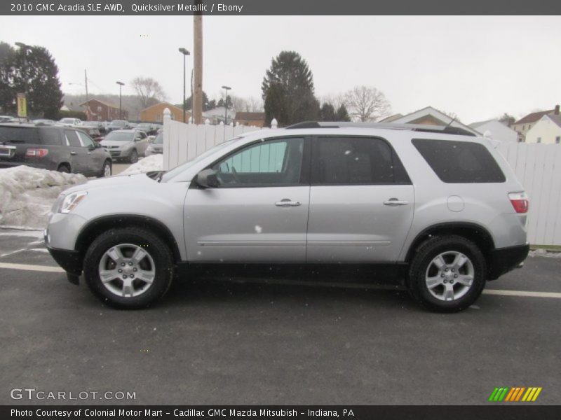 Quicksilver Metallic / Ebony 2010 GMC Acadia SLE AWD