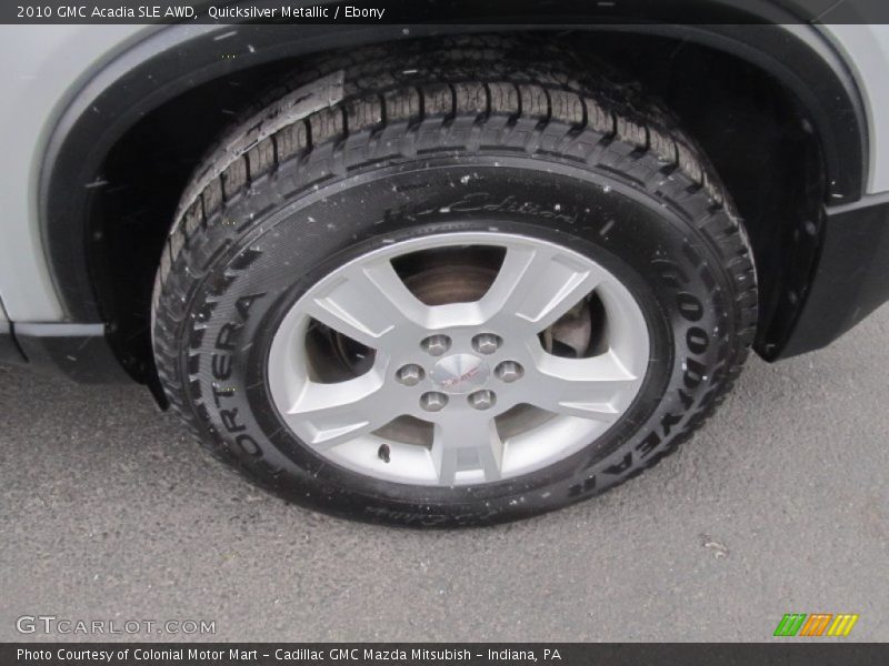 Quicksilver Metallic / Ebony 2010 GMC Acadia SLE AWD