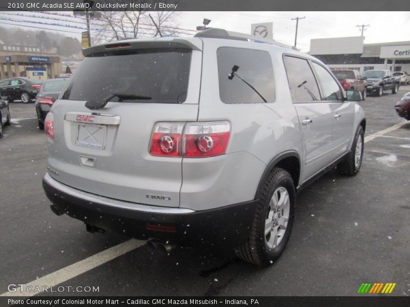 Quicksilver Metallic / Ebony 2010 GMC Acadia SLE AWD