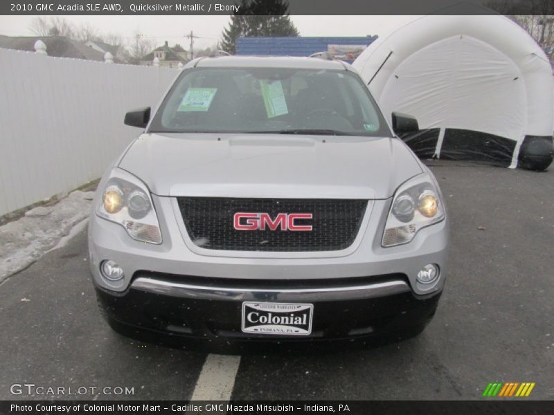 Quicksilver Metallic / Ebony 2010 GMC Acadia SLE AWD