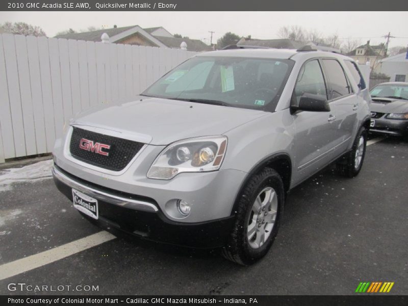 Quicksilver Metallic / Ebony 2010 GMC Acadia SLE AWD