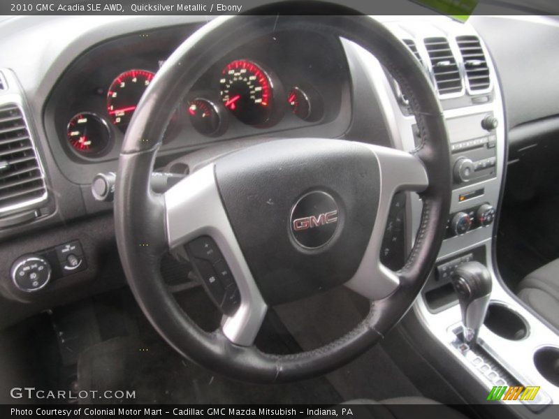 Quicksilver Metallic / Ebony 2010 GMC Acadia SLE AWD