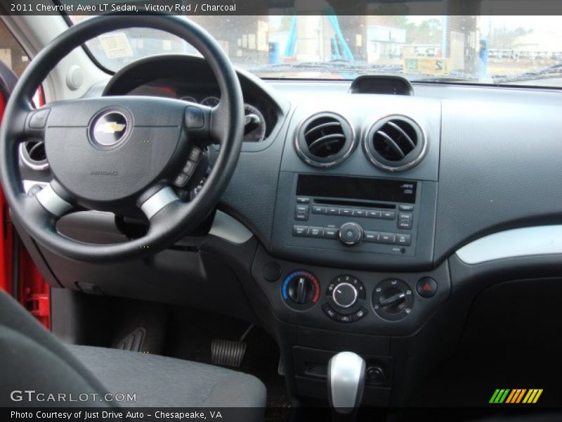 Victory Red / Charcoal 2011 Chevrolet Aveo LT Sedan
