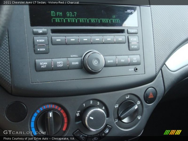 Victory Red / Charcoal 2011 Chevrolet Aveo LT Sedan