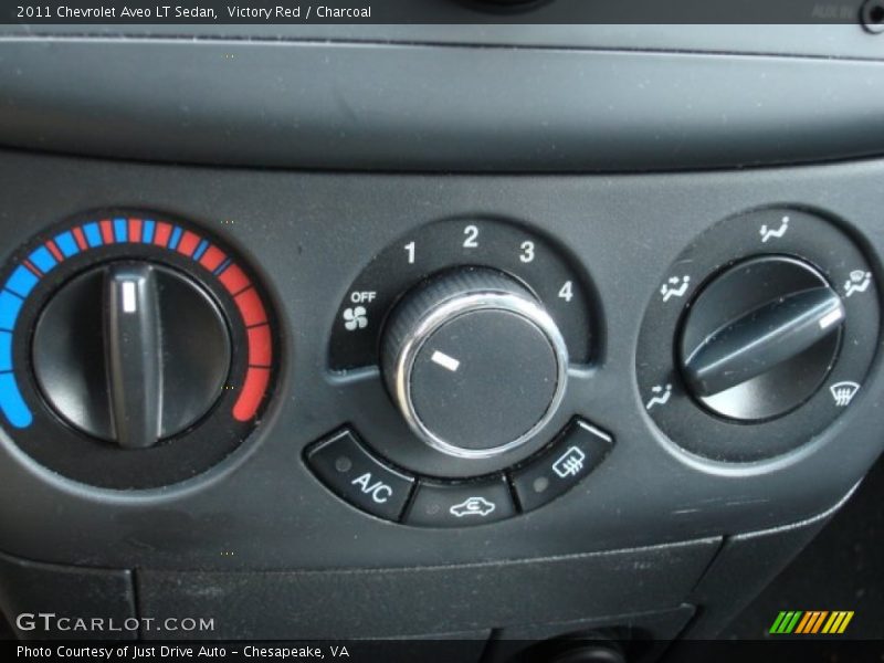 Victory Red / Charcoal 2011 Chevrolet Aveo LT Sedan