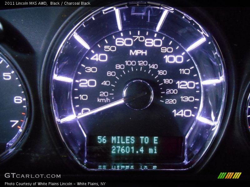 Black / Charcoal Black 2011 Lincoln MKS AWD
