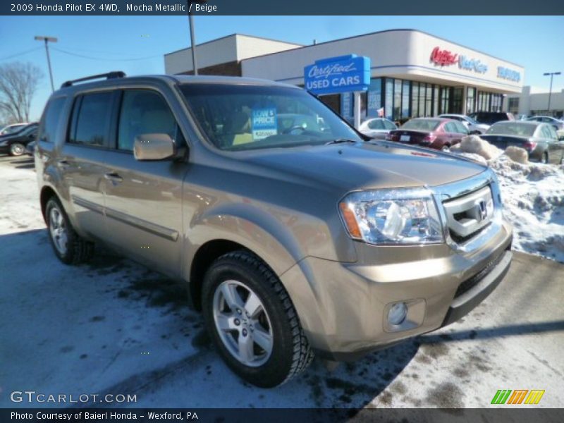 Mocha Metallic / Beige 2009 Honda Pilot EX 4WD