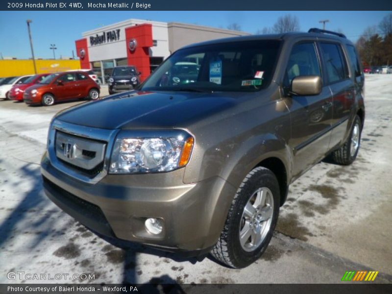 Mocha Metallic / Beige 2009 Honda Pilot EX 4WD