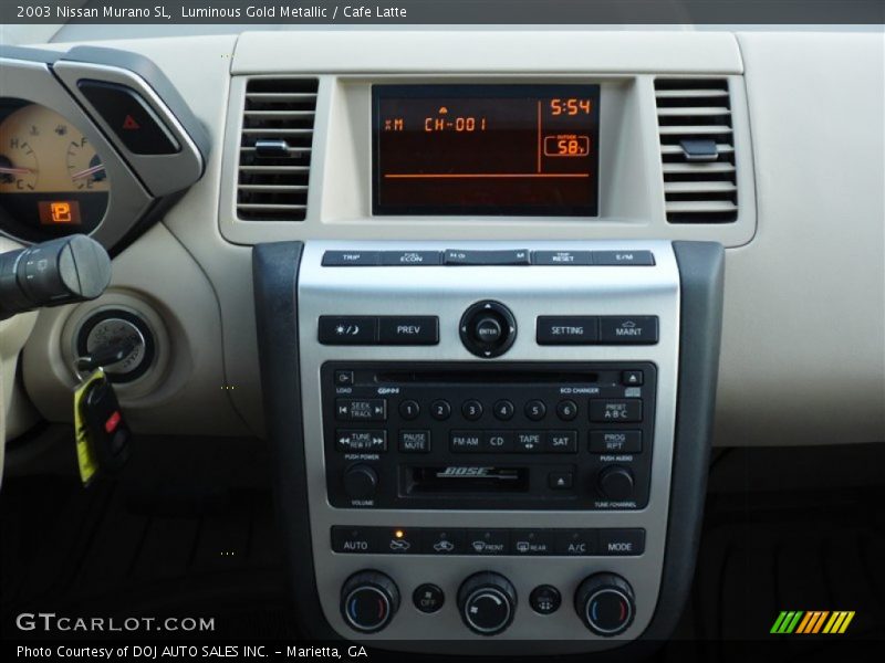 Luminous Gold Metallic / Cafe Latte 2003 Nissan Murano SL