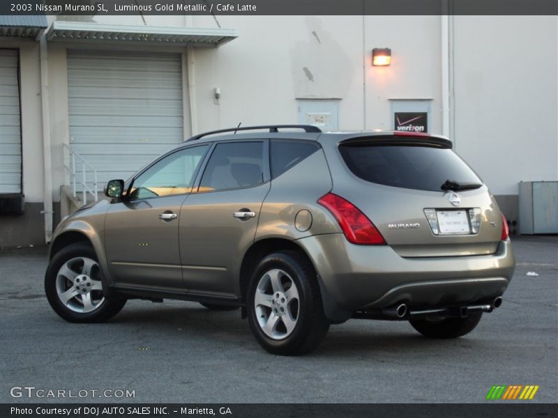 Luminous Gold Metallic / Cafe Latte 2003 Nissan Murano SL