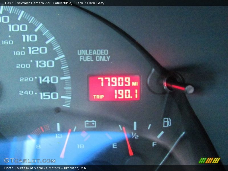 Black / Dark Grey 1997 Chevrolet Camaro Z28 Convertible