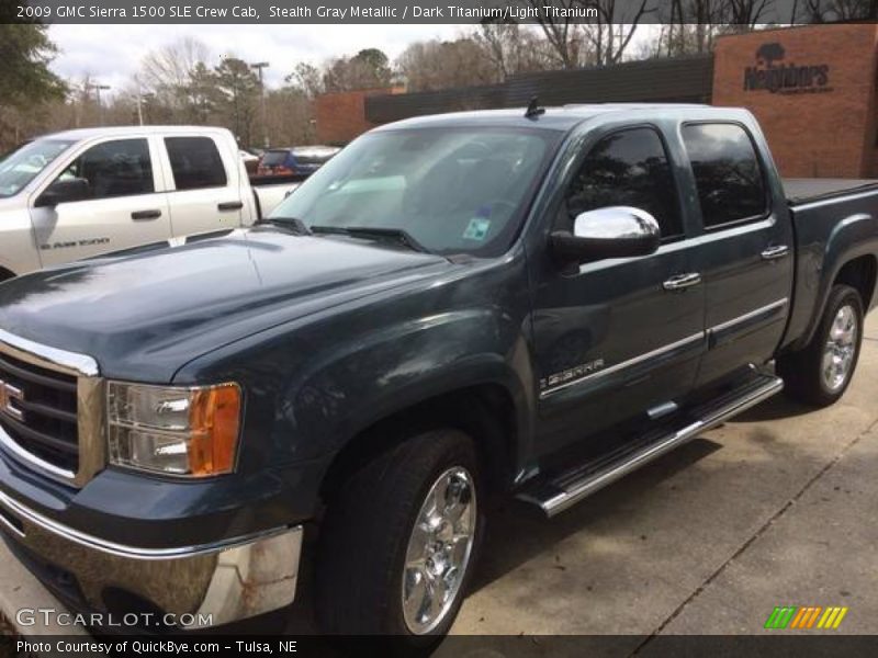 Stealth Gray Metallic / Dark Titanium/Light Titanium 2009 GMC Sierra 1500 SLE Crew Cab