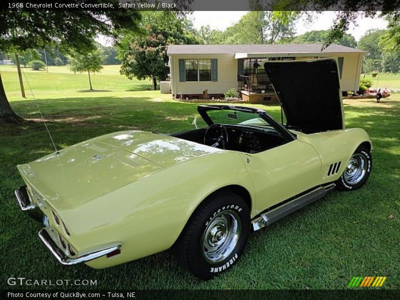 Safari Yellow / Black 1968 Chevrolet Corvette Convertible
