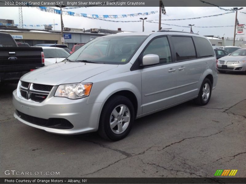 Bright Silver Metallic / Black/Light Graystone 2012 Dodge Grand Caravan SXT