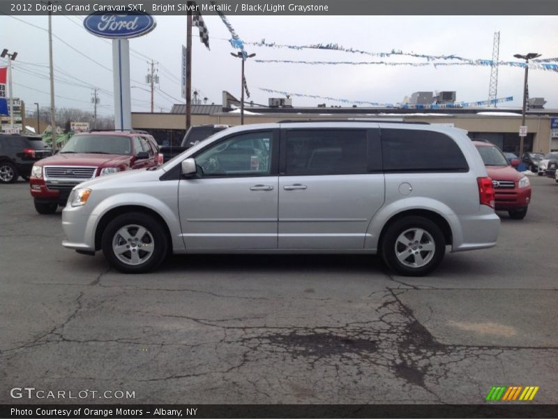 Bright Silver Metallic / Black/Light Graystone 2012 Dodge Grand Caravan SXT