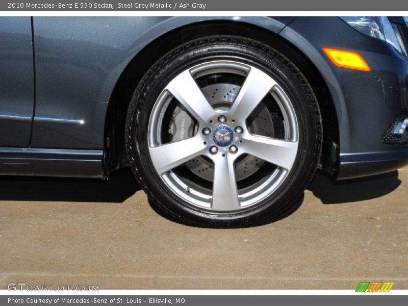 Steel Grey Metallic / Ash Gray 2010 Mercedes-Benz E 550 Sedan