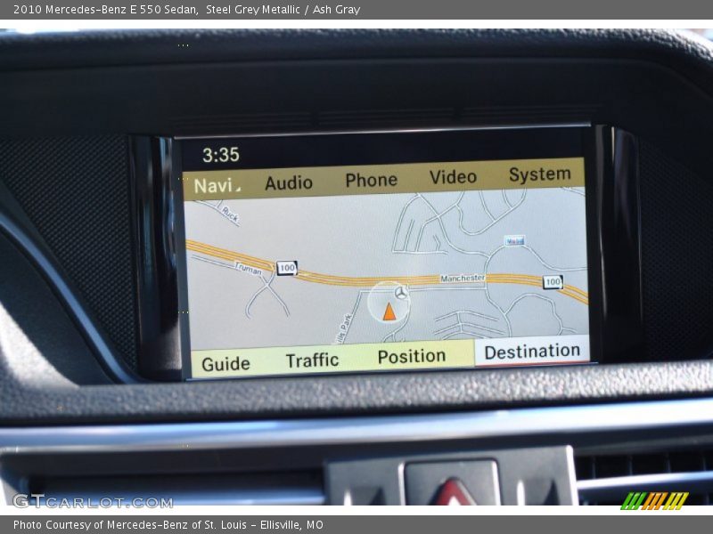 Steel Grey Metallic / Ash Gray 2010 Mercedes-Benz E 550 Sedan