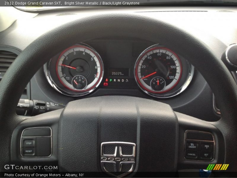 Bright Silver Metallic / Black/Light Graystone 2012 Dodge Grand Caravan SXT