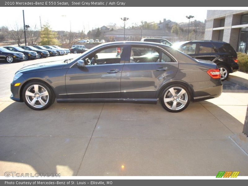 Steel Grey Metallic / Ash Gray 2010 Mercedes-Benz E 550 Sedan