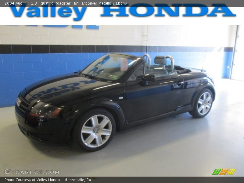 Brilliant Silver Metallic / Ebony 2004 Audi TT 1.8T quattro Roadster