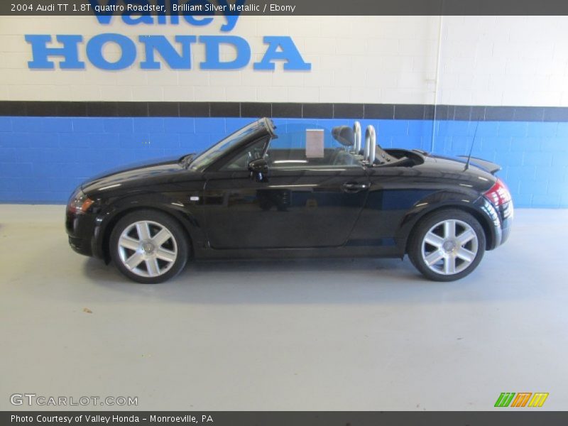 Brilliant Silver Metallic / Ebony 2004 Audi TT 1.8T quattro Roadster