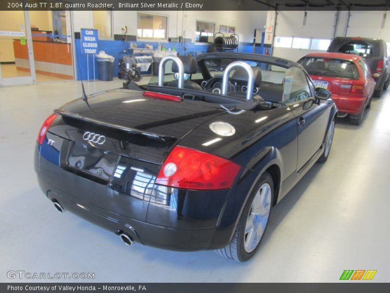 Brilliant Silver Metallic / Ebony 2004 Audi TT 1.8T quattro Roadster