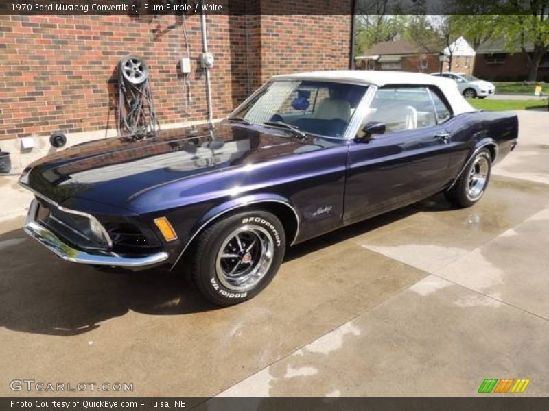 Plum Purple / White 1970 Ford Mustang Convertible