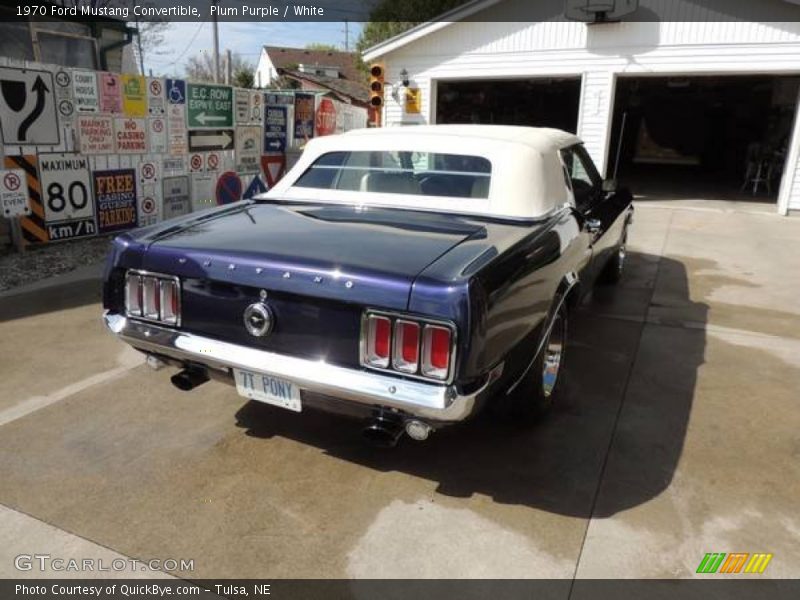 Plum Purple / White 1970 Ford Mustang Convertible