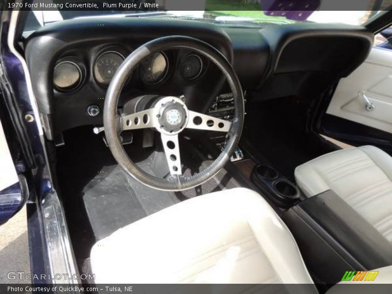 White Interior - 1970 Mustang Convertible 