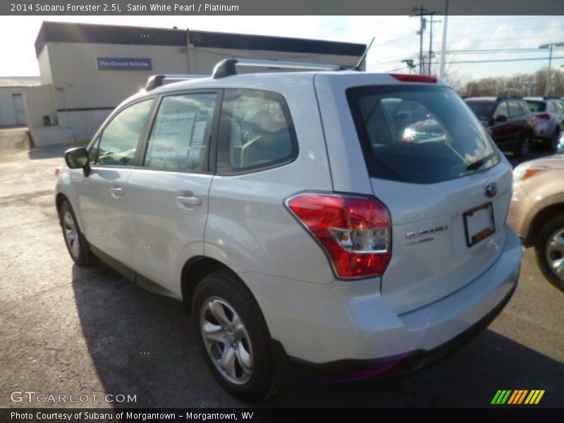 Satin White Pearl / Platinum 2014 Subaru Forester 2.5i