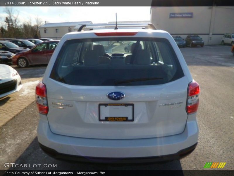 Satin White Pearl / Platinum 2014 Subaru Forester 2.5i