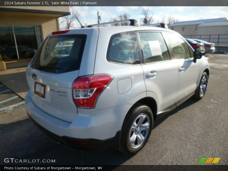 Satin White Pearl / Platinum 2014 Subaru Forester 2.5i