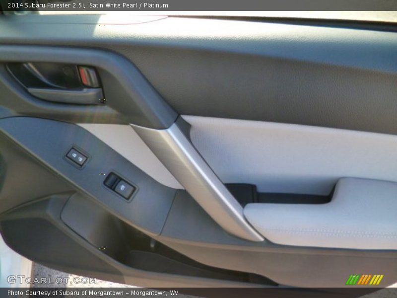 Satin White Pearl / Platinum 2014 Subaru Forester 2.5i
