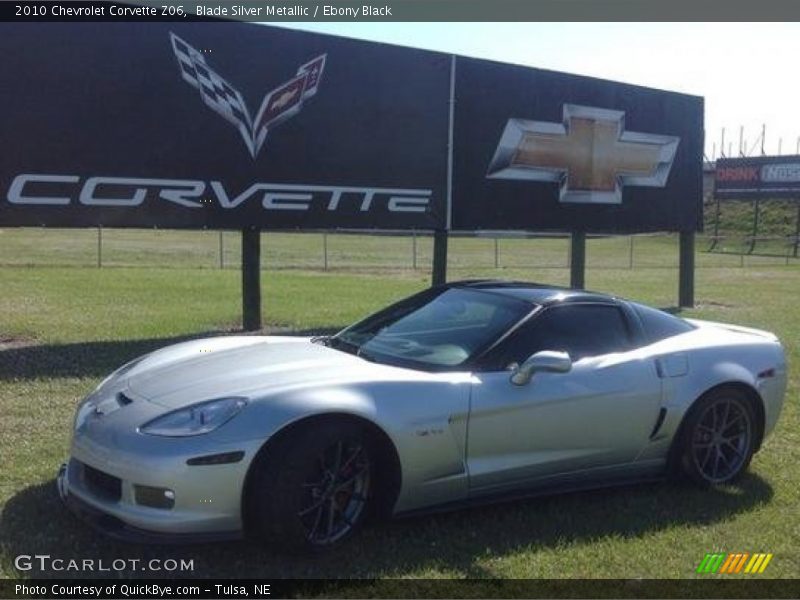 Blade Silver Metallic / Ebony Black 2010 Chevrolet Corvette Z06