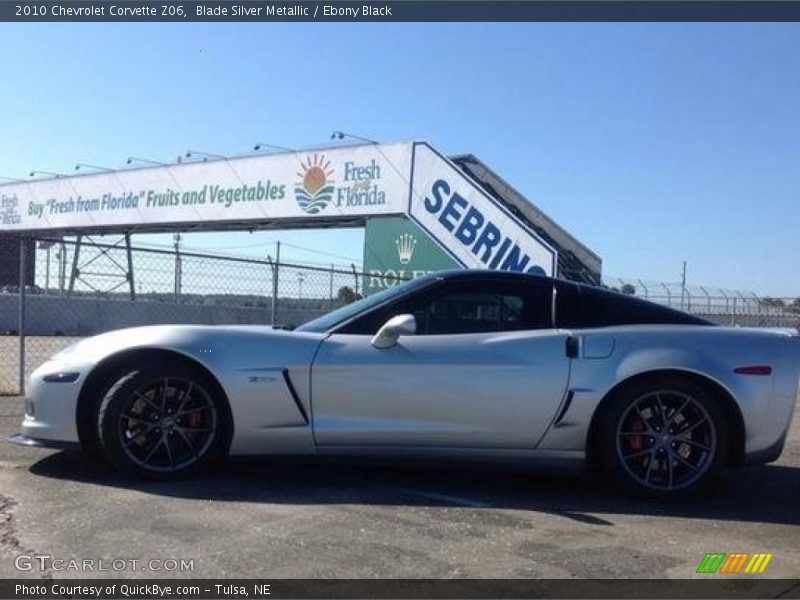 Blade Silver Metallic / Ebony Black 2010 Chevrolet Corvette Z06