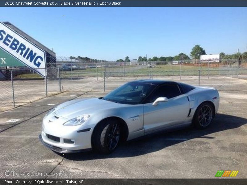 Blade Silver Metallic / Ebony Black 2010 Chevrolet Corvette Z06