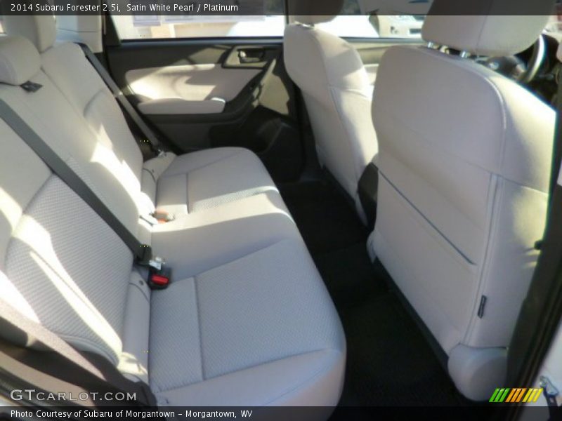 Satin White Pearl / Platinum 2014 Subaru Forester 2.5i