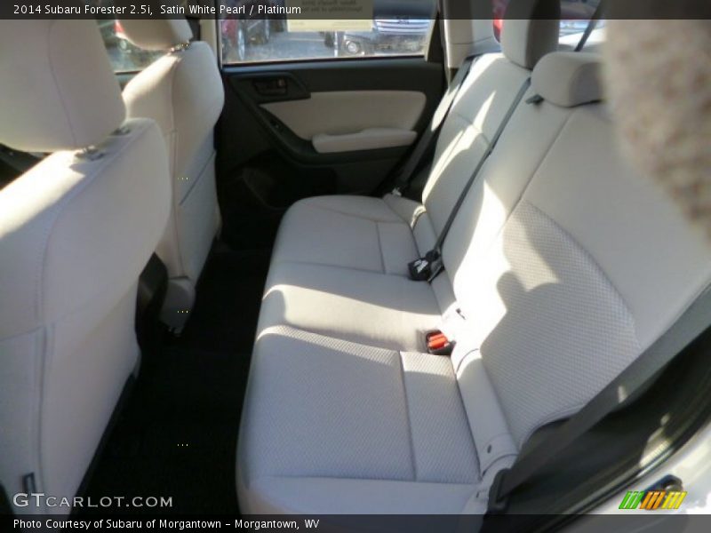 Satin White Pearl / Platinum 2014 Subaru Forester 2.5i